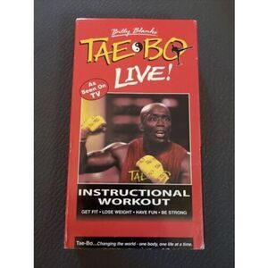Tae Bo Live (VHS, 1999) Billy Blanks - Instructional Workout Tape